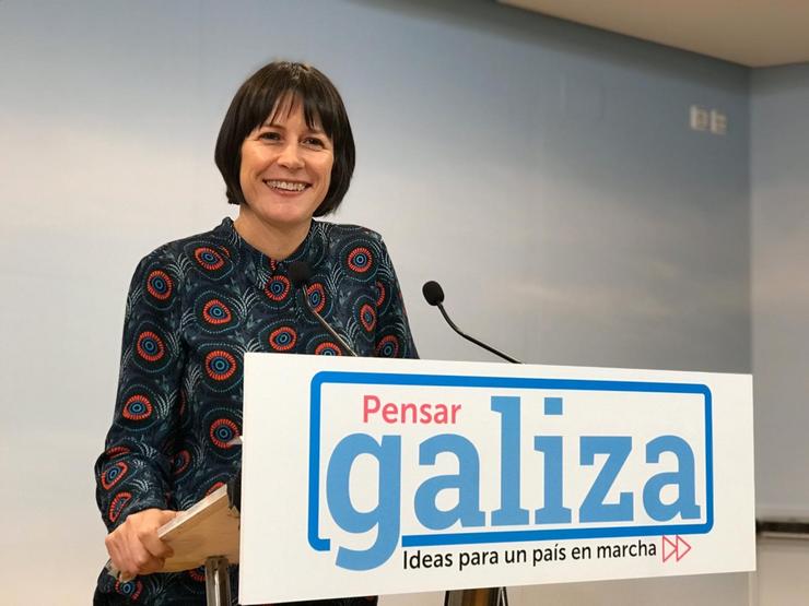 A candidata do BNG, Ana Pontón, no seu regreso do seu permiso de maternidade ante as eleccións autonómicas do 5 de abril / Europa Press
