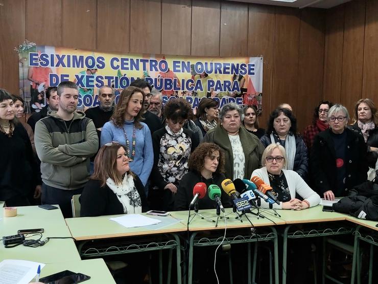 Rolda de prensa da plataforma Procapd en Ourense 