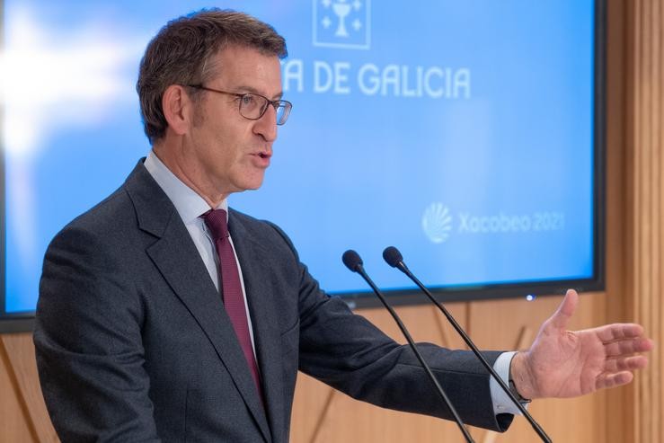 Ou titular do Goberno galego na rolda de prensa do Consello. XUNTA 