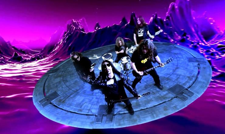 A banda Monster Magnet nun dos seus últimos videoclips. MONSTER MAGNET 