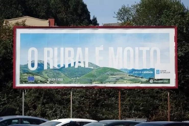 Imaxe dunha campaña publicitaria da Xunta facilitada polo BNG.. BNG 