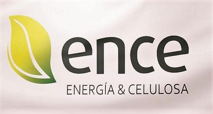Panel co logo de Ence. ENCE - Arquivo