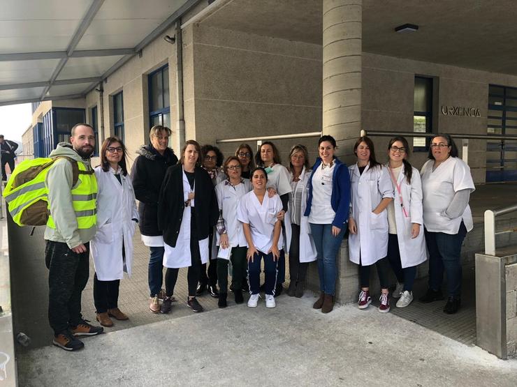 O concelleiro de Promoción da Saúde do Concello de Sada (A Coruña), Breogán Branco, inicia unha peregrinaxe a Santiago en demanda de melloras en atención primaria. ALTERNATIVA DE SADA / Europa Press
