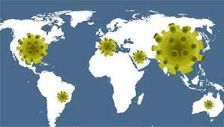 Mapa do coronavirus a nivel mundial