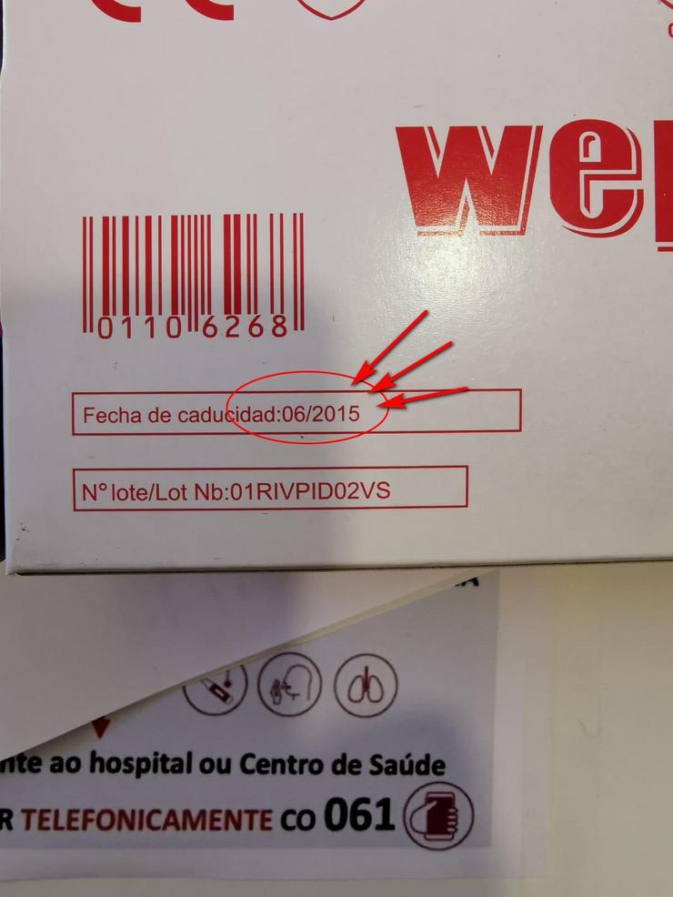 Máscaras caducadas entregadas pola Xunta aos concellos / remitida
