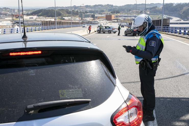 Control policial na Coruña. CONCELLO DA CORUÑA