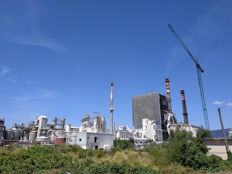 Imaxe da fábrica de Ence Celulosa en Pontevedra.. EUROPA PRESS - Arquivo