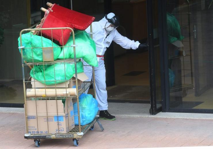 Residencia de Anciáns DomusVI Aldán, en Cangos, onde hai varios falecidos por coronavirus entre os maiores / Miguel Núñez