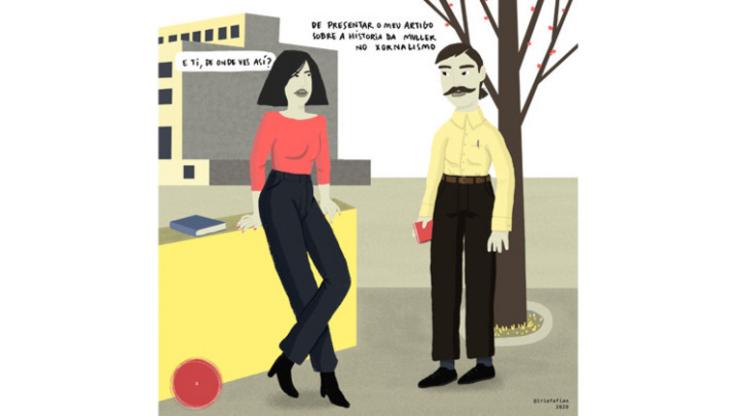 Viñeta de Iria Fafián / Colexio Profesional de Xornalistas de Galicia