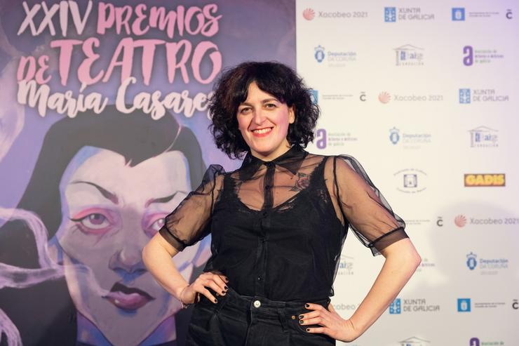 A actriz Cristina Moreira, presentadora da gala de premios de teatro María Casares. ASOCIACION DE ACTORES E ACTRICES DE GALICIA 