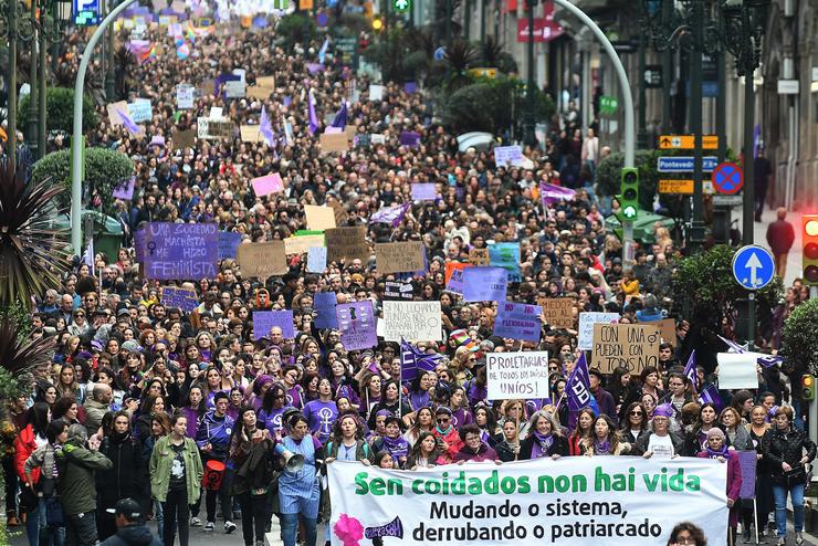 Manifestación do 8M en Vigo / © Miguel Núñez