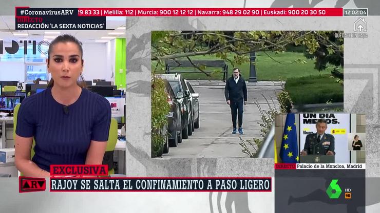 LaSexta acusa a Rajoy de saltarse o confinamento para facer deporte na vía pública / Al Rojo Vivo.