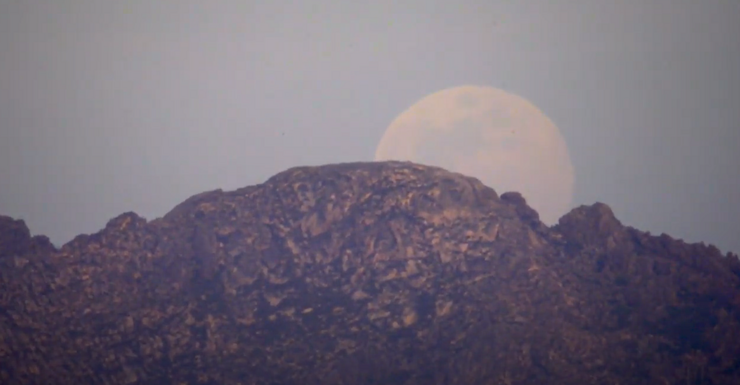 Lúa chea no Monte Pindo 