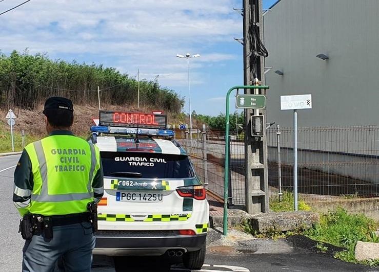 Control da Garda Civil durante o estado de alarma na provincia de Pontevedra.. GARDA CIVIL 