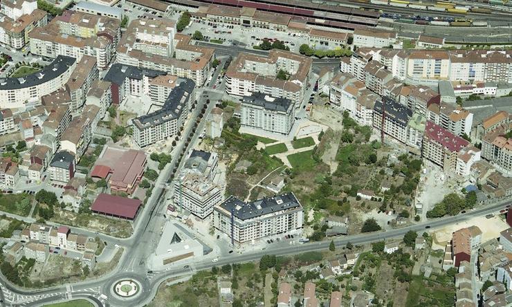 Zona na que o Concello de Ourense proxecta a construción dun parque de 18.000 metros cadrados. CONCELLO DE OURENSE / Europa Press