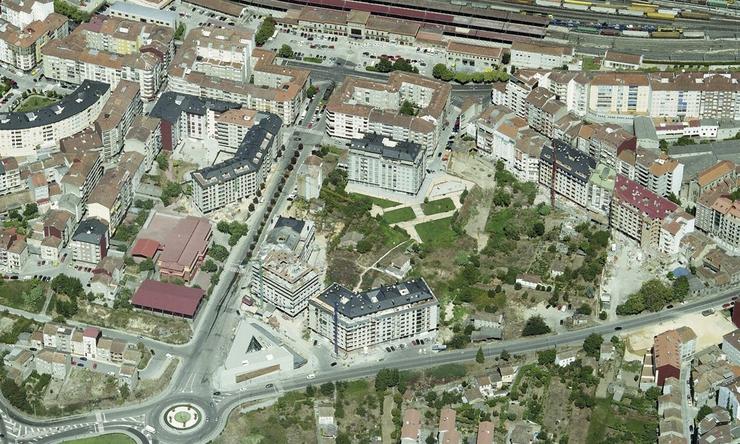 Zona na que o Concello de Ourense proxecta a construción dun parque de 18.000 metros cadrados. CONCELLO DE OURENSE 