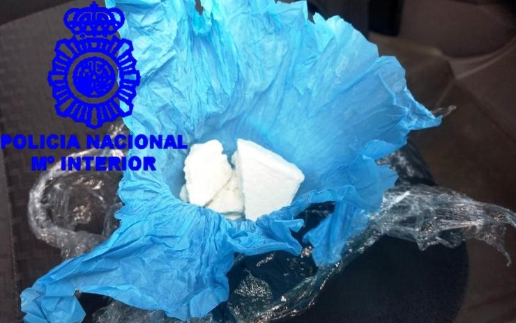 Cocaína intervida por axentes da Policía Nacional 