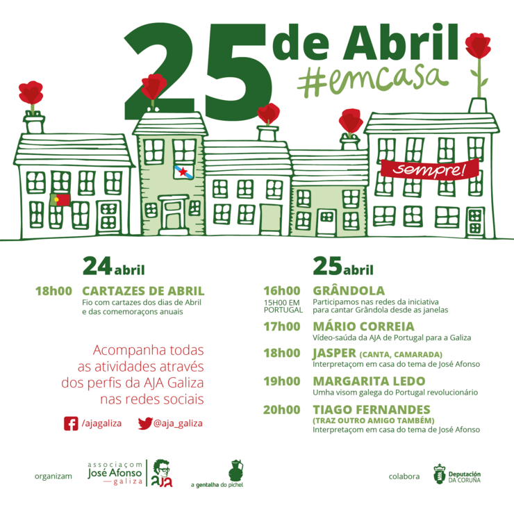 Programación para o 25 de Abril