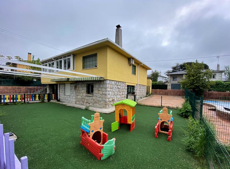 Parque e zonas exteriores pertencentes a unha escola infantil. Eduardo Parra - Europa Press