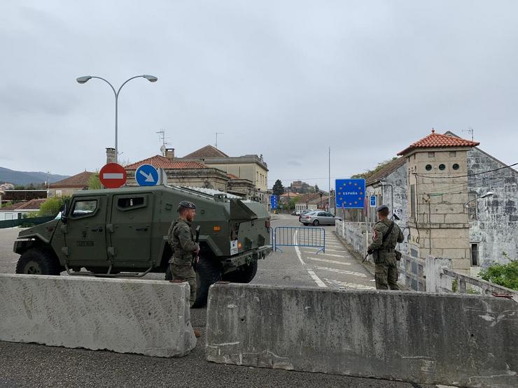 A Brilat colabora coa Garda Civil no control da fronteira de Pontevedra con Portugal.. BRILAT