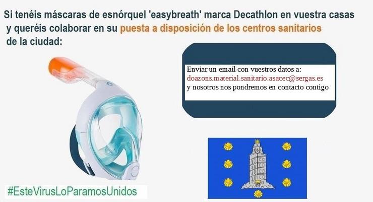 Imaxe da iniciativa posta en marcha por persoal do Hospital Materno Infantil da Coruña. REMITIDA EUROPA PRESS / Europa Press