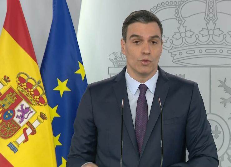 O presidente do Goberno central, Pedro Sánchez 