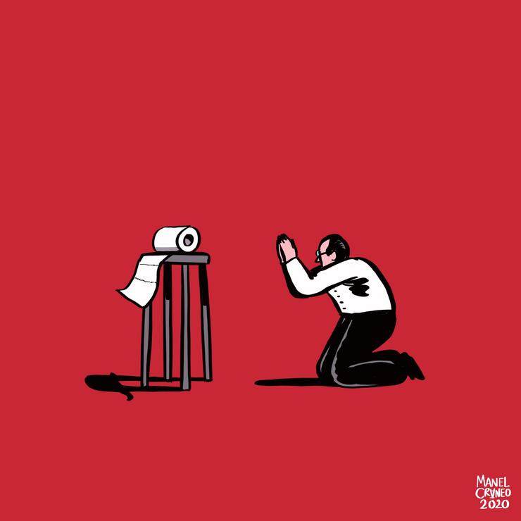Unha das ilustracións de Manel Cráneo en 'Corona-Bíos' 