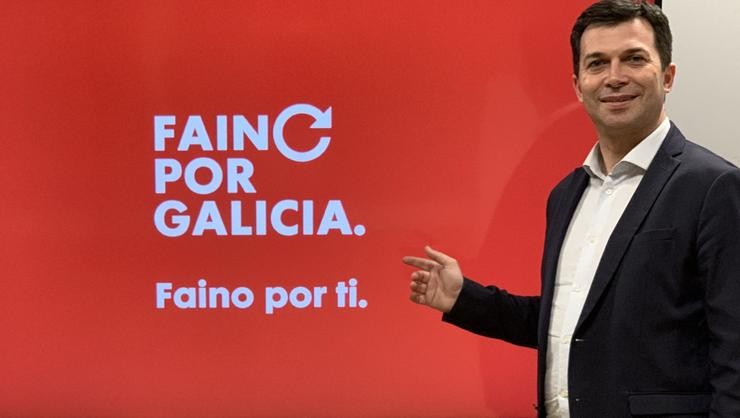 O candidato socialista do PSdeG, Gonzalo Caballero, presenta a súa lema de precampaña: 'Faino por ti. Faino por Galicia'. PSDEG