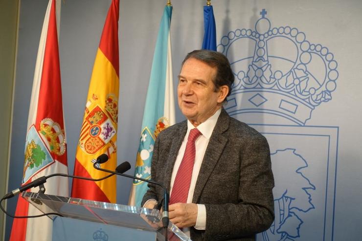 Abel Caballero, alcalde de Vigo e presidente da FEMP, nunha rolda de prensa telemática.. CONCELLO DE VIGO