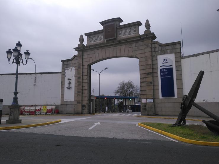 Entrada do estaleiro Navantia en Ferrol 