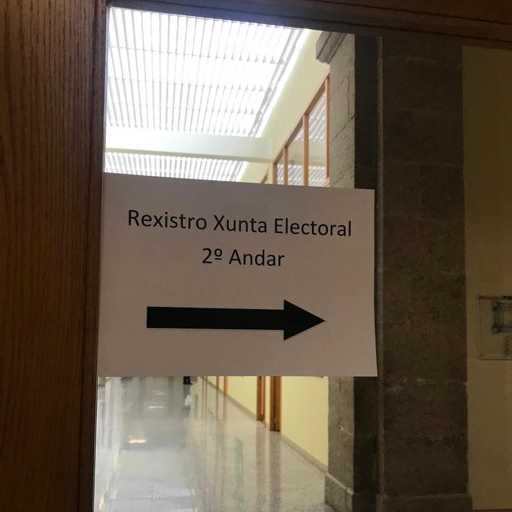 Rexistro xunta electoral de Galicia, eleccións. EUROPA PRESS - Arquivo / Europa Press