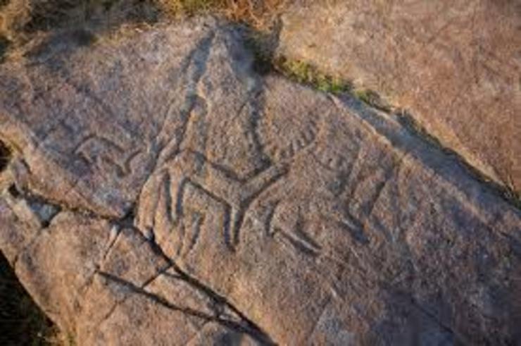 Petroglifos en Campo Lameiro 