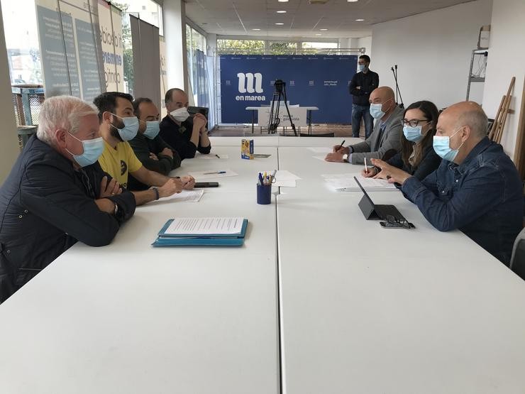 Reunión de Marea Galeguista coa Asociación de Traballadores de Incendios Forestais de Galicia. MAREA GALEGUISTA 