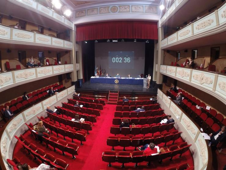 Pleno municipal en Ourense. 