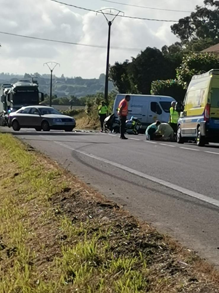 Accidente dun Garda Civil en Mazaricos