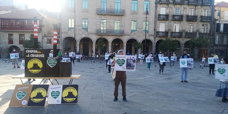 Protesta da APDR en Pontevedra 