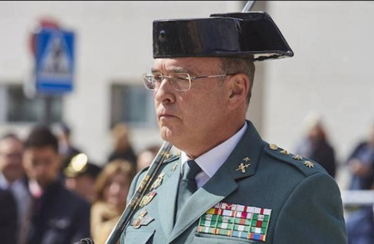 O coronel da Garda Civil Diego Pérez de los Cobos 