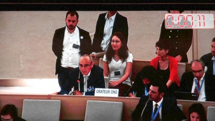 A Mesa participa no 29º exame periódico universal do Consello de Dereitos Humanos da ONU en Xenebra nunha imaxe de arquivo de 2015. A MESA 