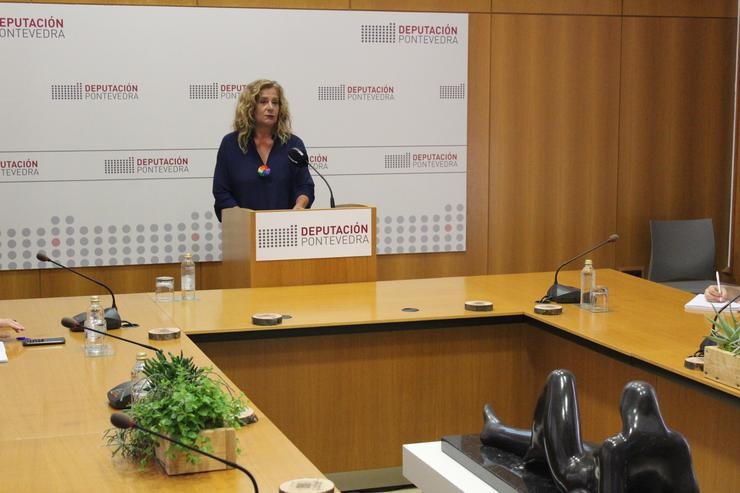 A presidenta da Deputación de Pontevedra, Carmela Silva, este venres. DEPUTACIÓN DE PONTEVEDRA / Europa Press