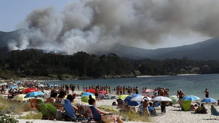 Incendio en Porto do Son 