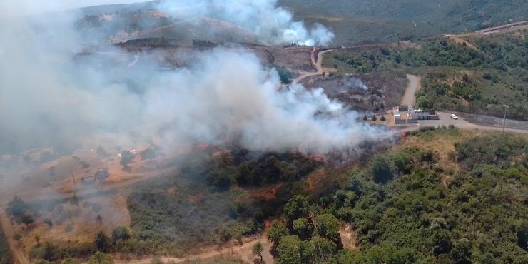 Incendio en Riós / Brigada Vilamaior.