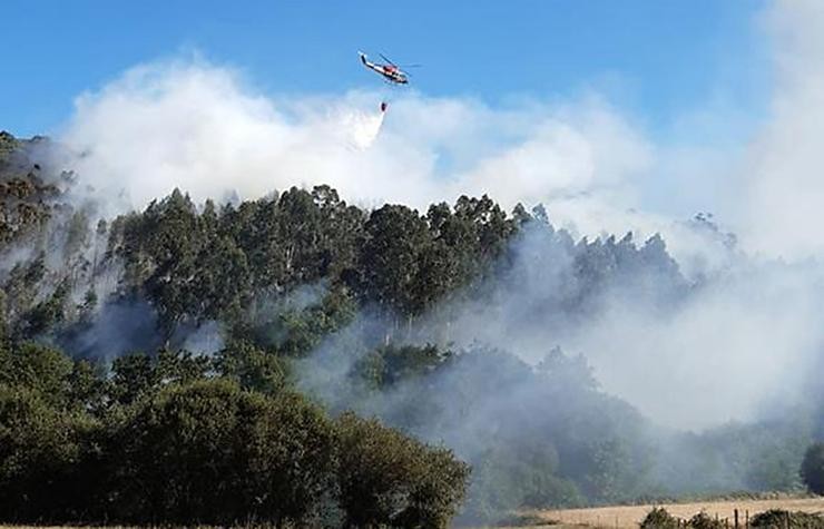 Incendio en Cerdedo-Cotobade 