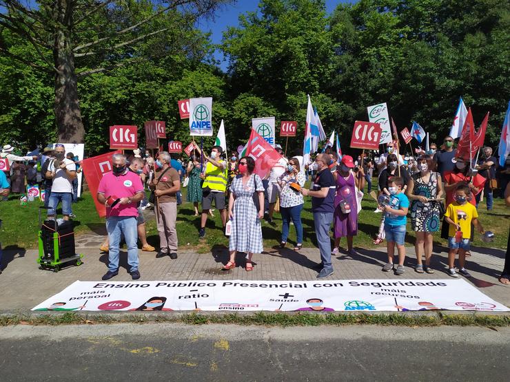 Os sindicatos de educación protestan contra o protocolo para o próximo curso / Europa Press