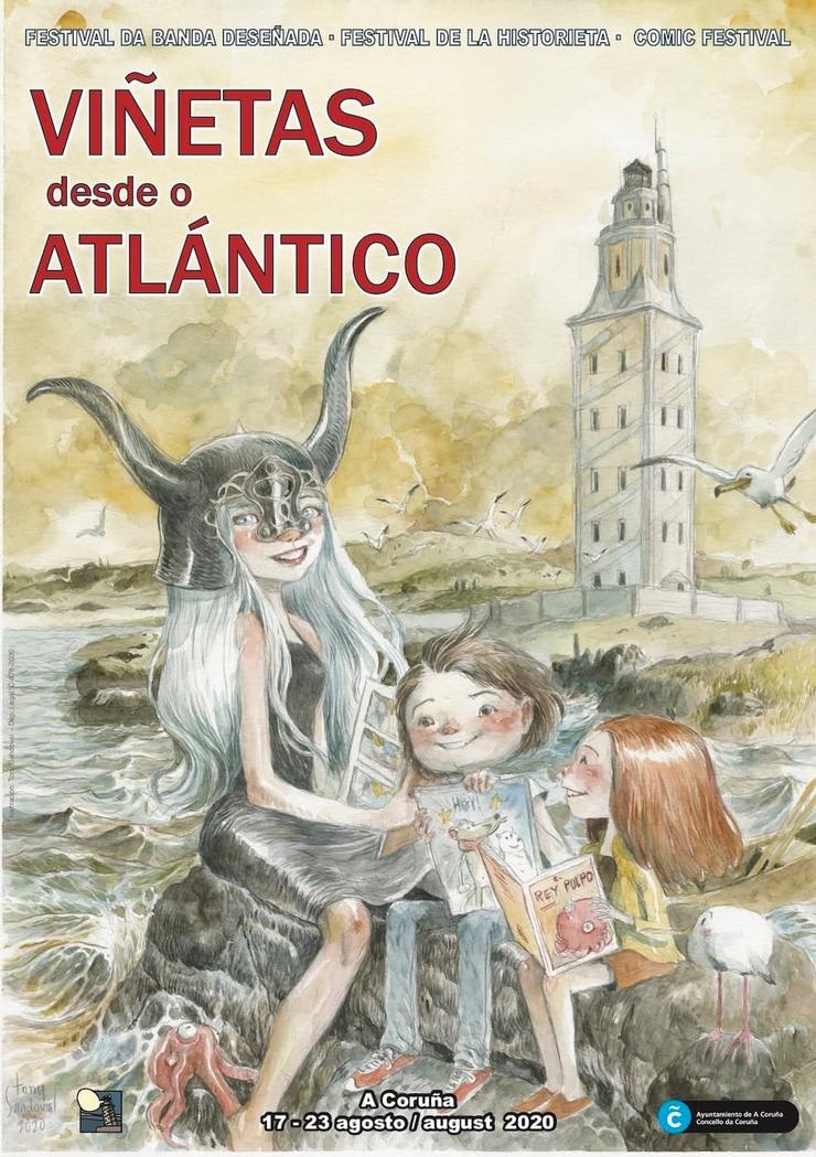Cartel da edición de 2020 de Viñetas desde ou Atlántico. VIÑETAS DESDE Ou ATLÁNTICO / Europa Press