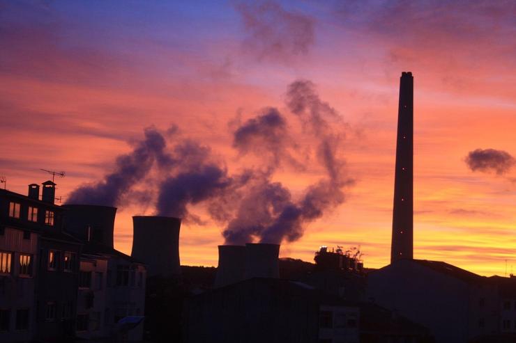 A Central térmica das Pontes  foi un dos grandes focos de contaminación de Galicia/ LEA PAZ - Arquivo