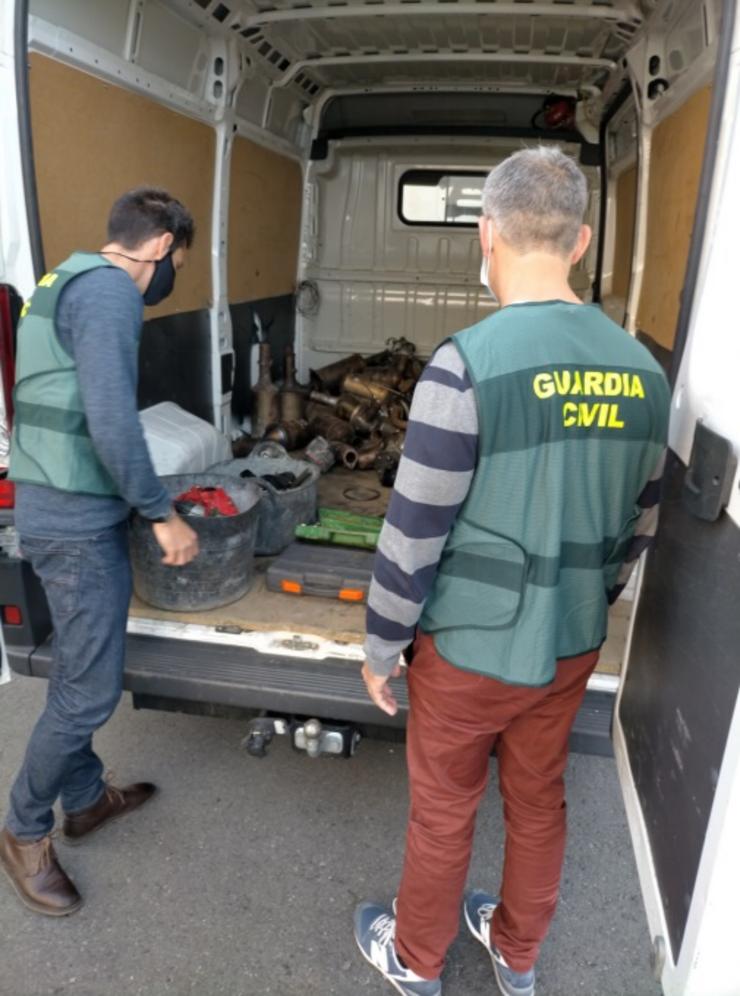 Desarticulado un grupo dedicado a roubos en varias localidades galegas e de Zamora tras a detención de 14 persoas.. GARDA CIVIL / Europa Press