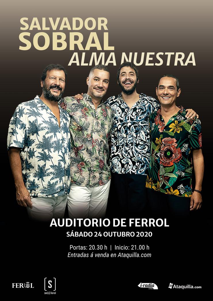 Cartel da actuación Salvador Sobral. CONCELLO DE FERROL 
