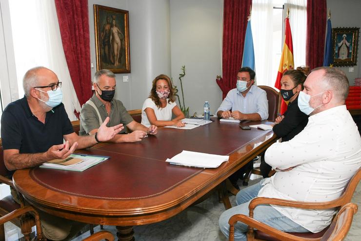 O presidente da Deputación da Coruña, Valentín González Formoso, preside unha reunión sobre a volta  ás clases 'segura'. DEPUTACIÓN DA CORUÑA 