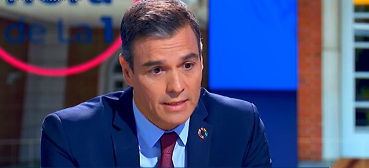 Entrevista ao presidente do Goberno, Pedro Sánchez. RTVE / Europa Press