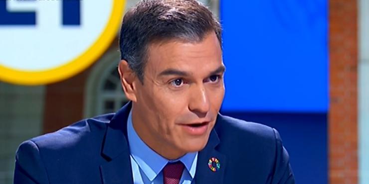 Entrevista ao presidente do Goberno, Pedro Sánchez. RTVE / Europa Press